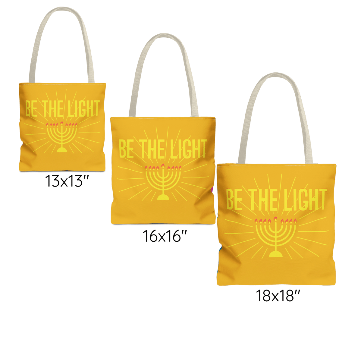 Be the Light! Golden Tote Bag
