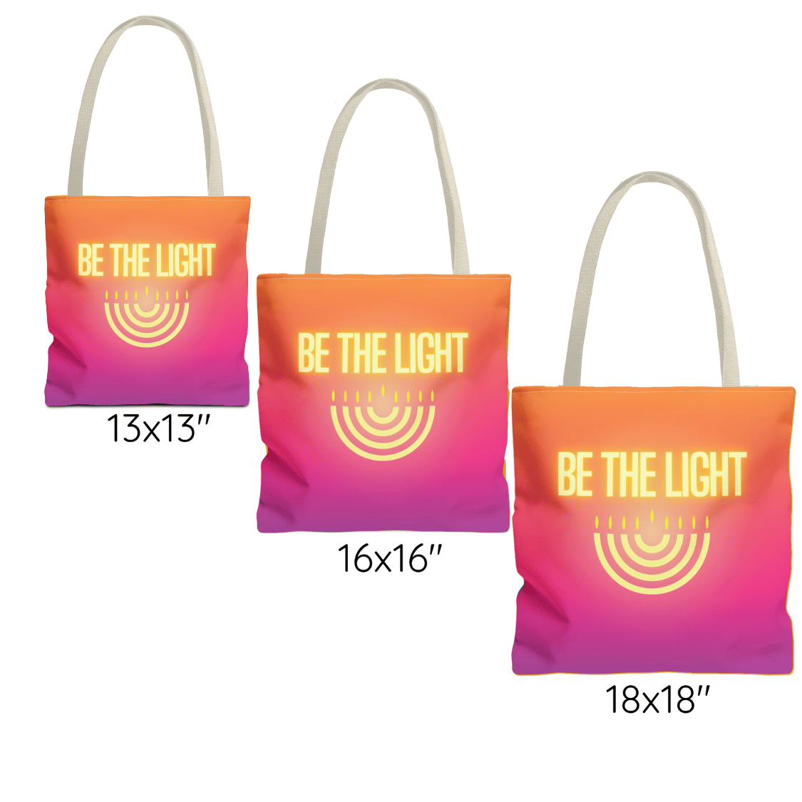 Be the Light! Bright Tote Bag