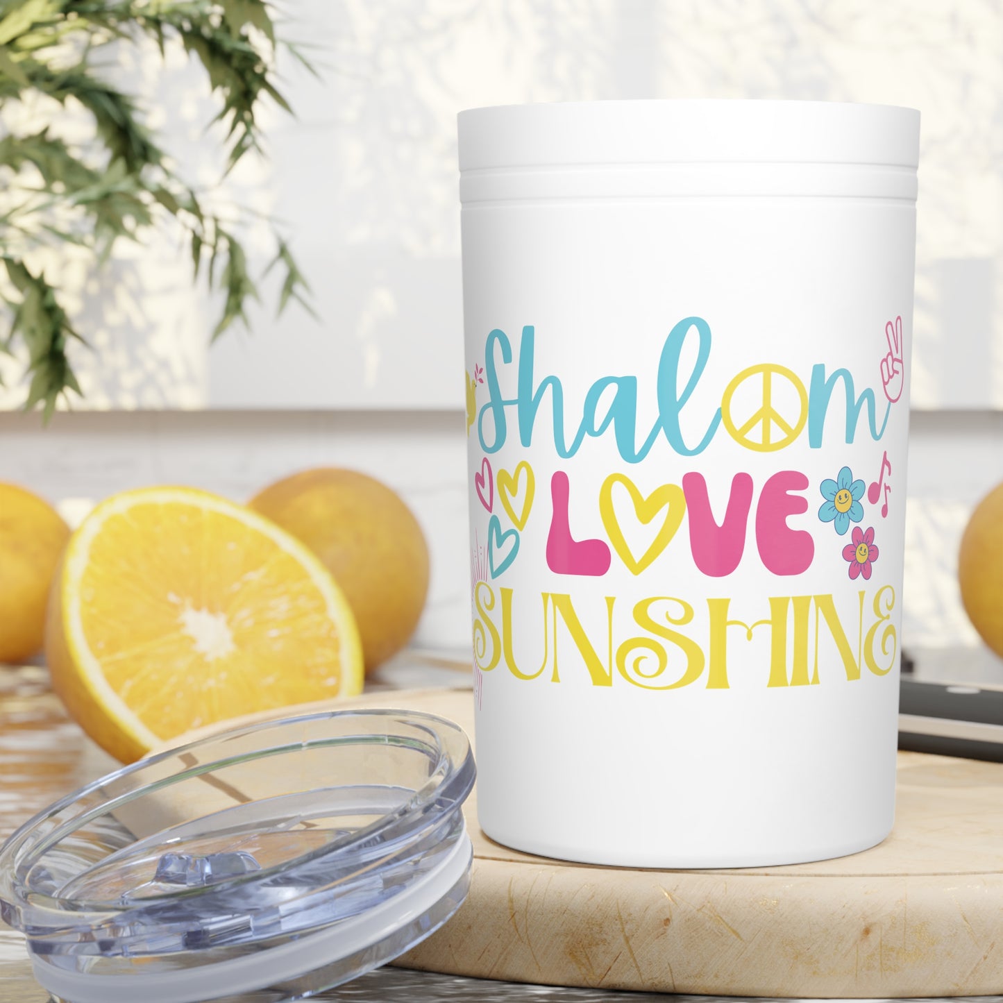 Shalom Love & Sunshine! Tumbler, 11oz