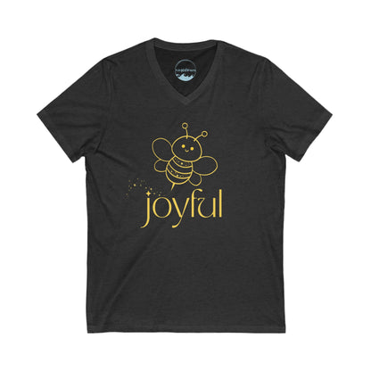 Bee Joyful! Unisex V-Neck Tee