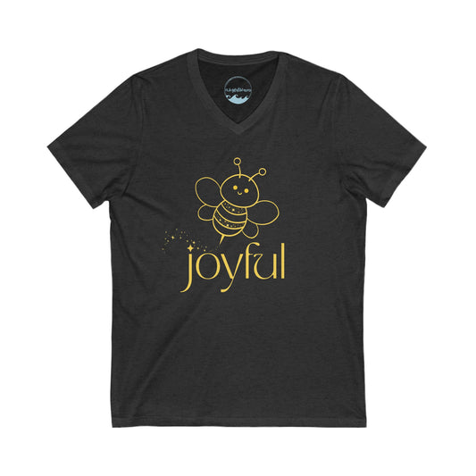 Bee Joyful! Unisex V-Neck Tee