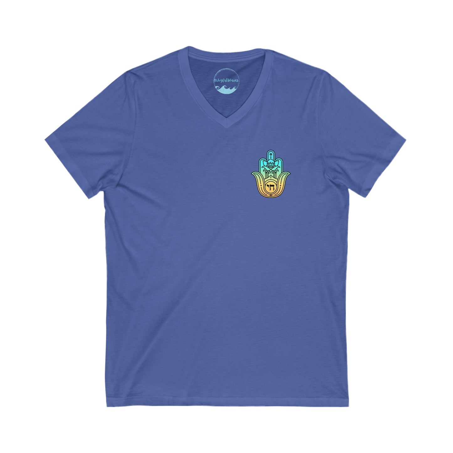 Livin' the Chai Life + Hamsa! Unisex V-Neck Tee