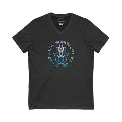 Rikud Brings Life San Diego - Unisex V-Neck Tee