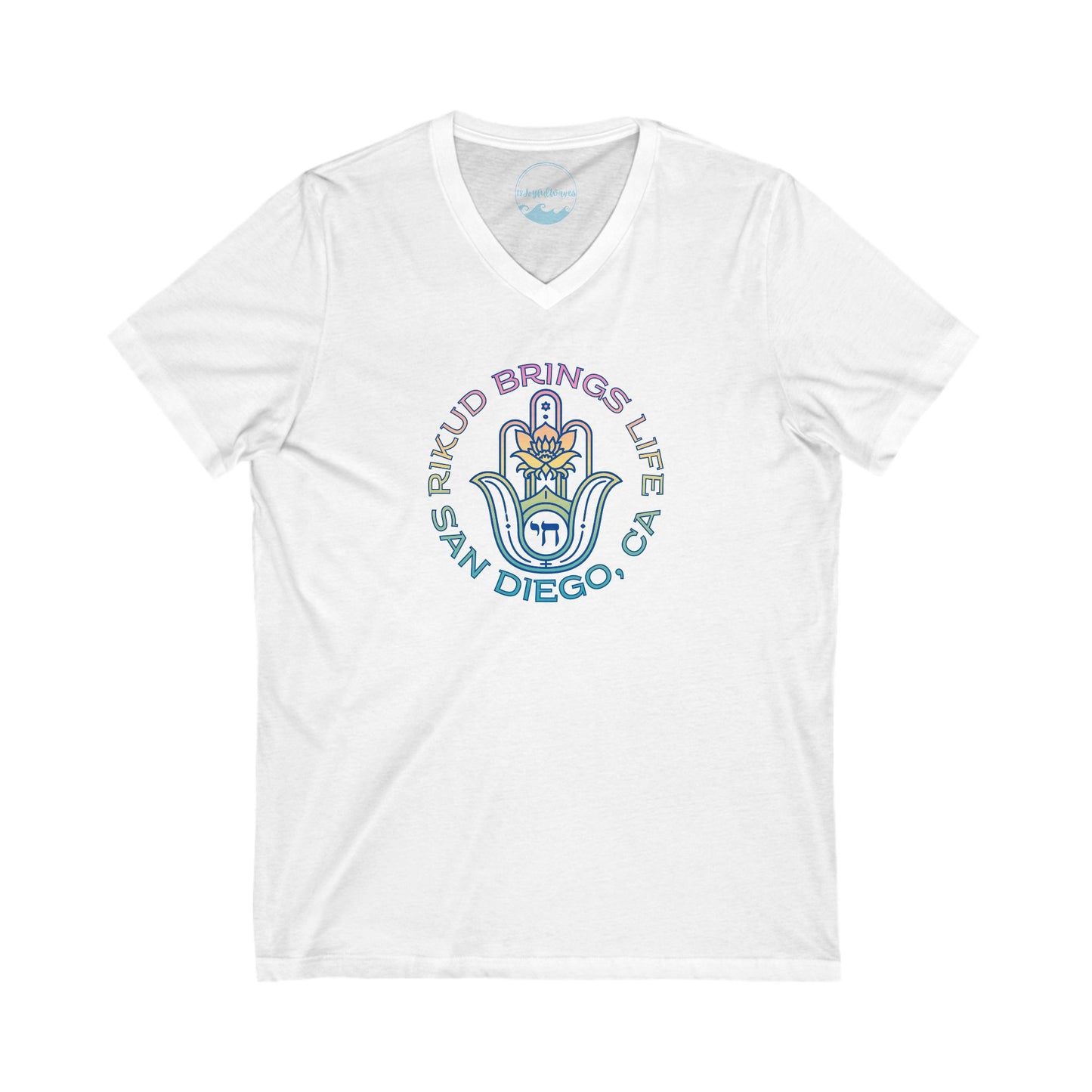 Rikud Brings Life San Diego - Unisex V-Neck Tee