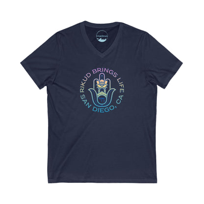 Rikud Brings Life San Diego - Unisex V-Neck Tee