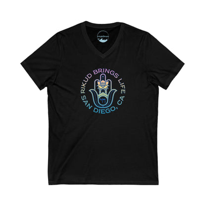 Rikud Brings Life San Diego - Unisex V-Neck Tee