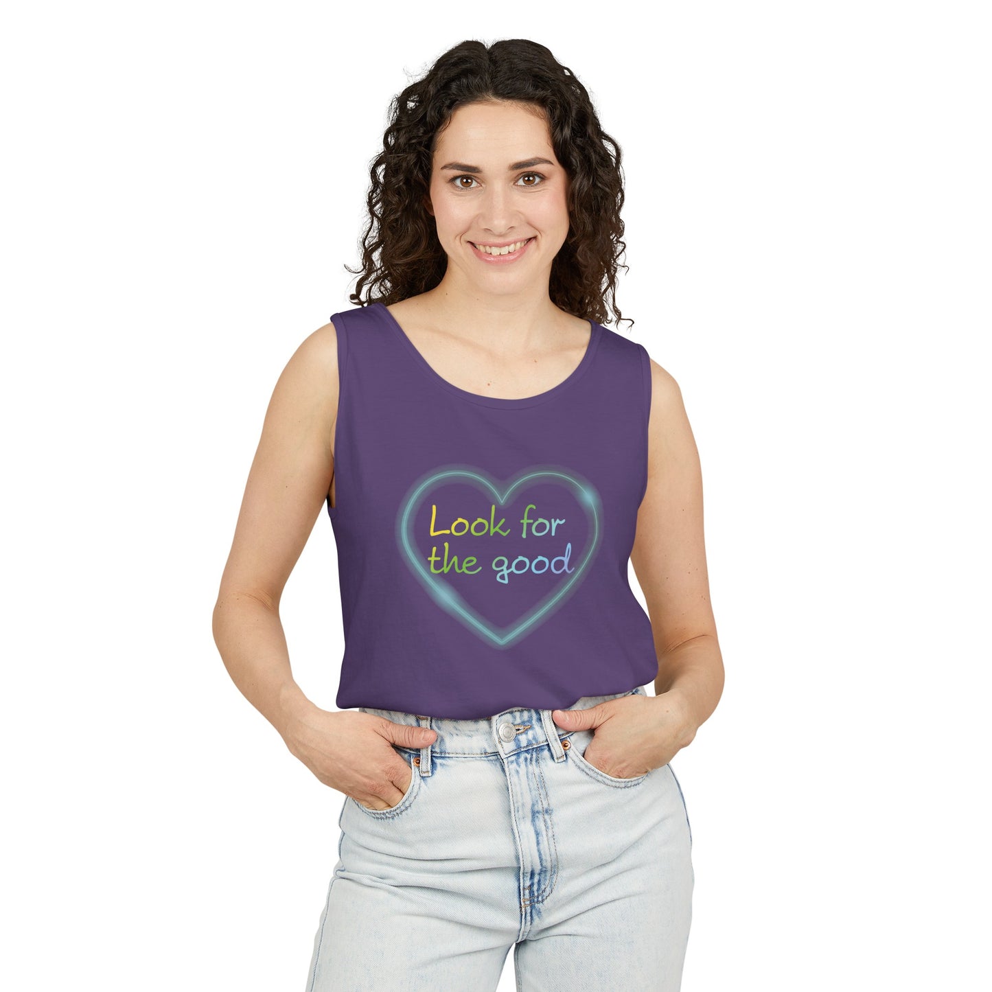 Look for the good! Unisex Tank Top